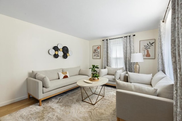 186 Andover St, North Andover, MA 01845 - living area with wood finished floors and baseboards