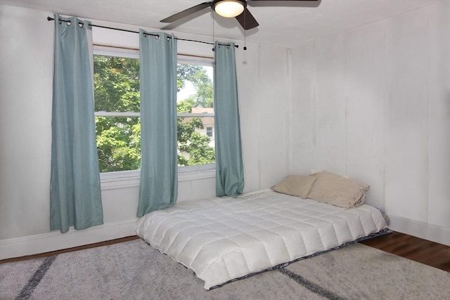 103 Monrovia St, Springfield, MA 01104 - bedroom with wood finished floors and ceiling fan