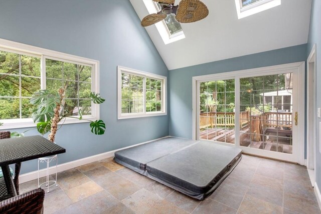 495 Grafton St, Shrewsbury, MA 01545 - interior space featuring a skylight