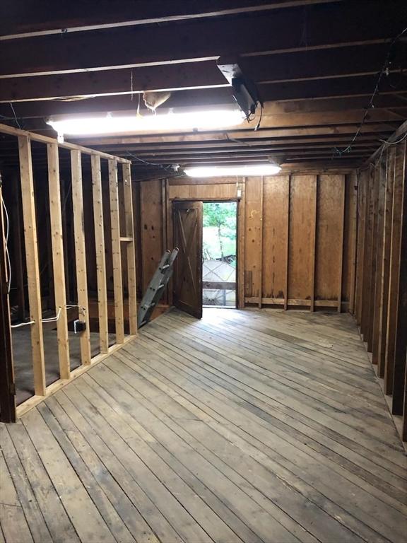 495 Grafton St, Shrewsbury, MA 01545 - basement with hardwood / wood-style flooring