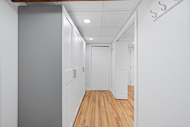 13 Abraham Ave, Freetown, MA 02717 - corridor featuring recessed lighting and light wood-type flooring