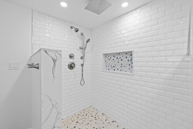 13 Abraham Ave, Freetown, MA 02717 - full bathroom featuring recessed lighting and tiled shower