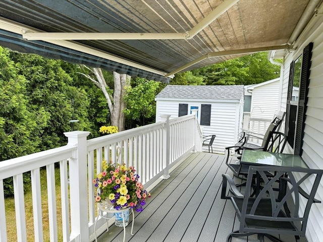 38 Trailwood Dr, Bridgewater, MA 02324 - wooden terrace with an outbuilding