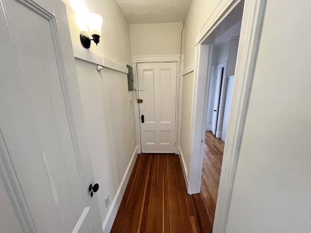 98 Boylston St Unit 1, Brookline, MA 02445 - corridor with dark wood finished floors and baseboards