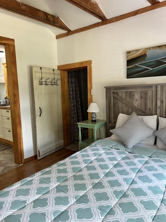 10 Kibbe Point Rd, Otis, MA 01253 - bedroom with wood finished floors, baseboards, and a closet