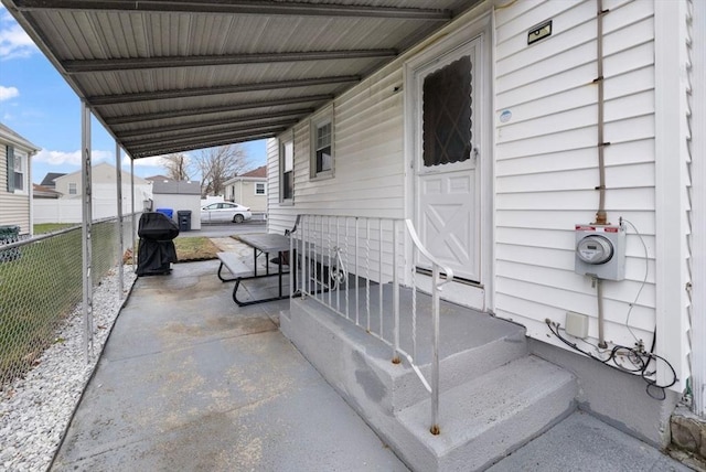 view of patio / terrace with grilling area