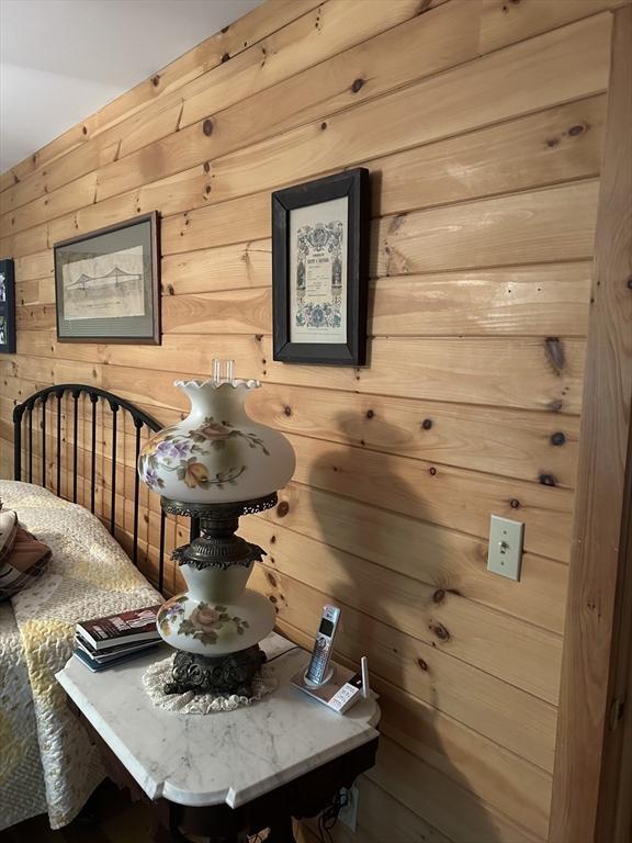 210 Wales Rd, Monson, MA 01057 - dining area view of wooden walls