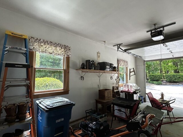 210 Wales Rd, Monson, MA 01057 - garage with a garage door opener