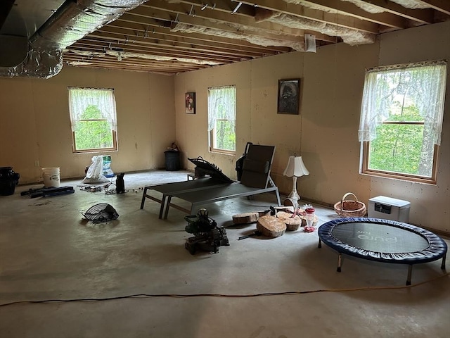 210 Wales Rd, Monson, MA 01057 - misc room with healthy amount of natural light and concrete flooring