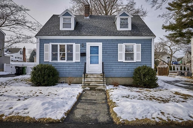 view of cape cod-style house