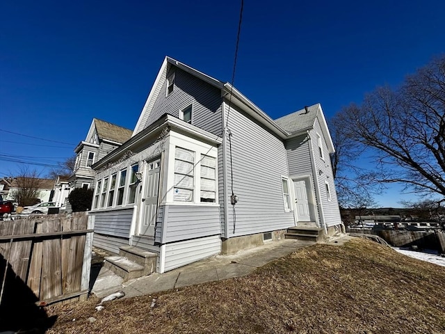 view of home's exterior