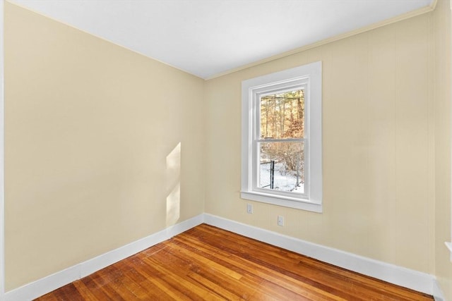 empty room featuring hardwood / wood-style floors