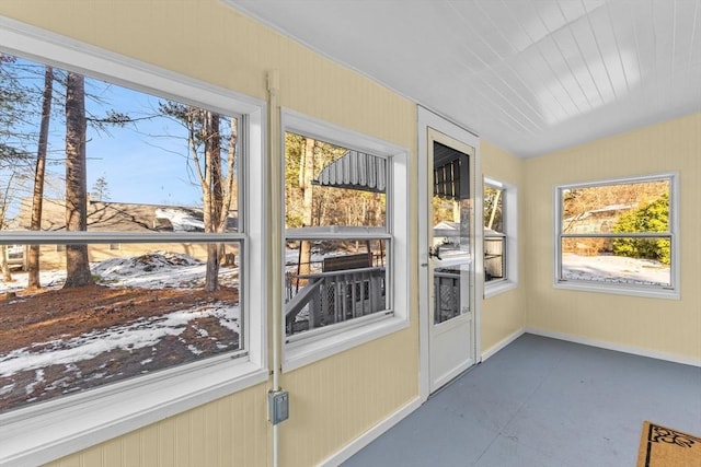 view of doorway to outside