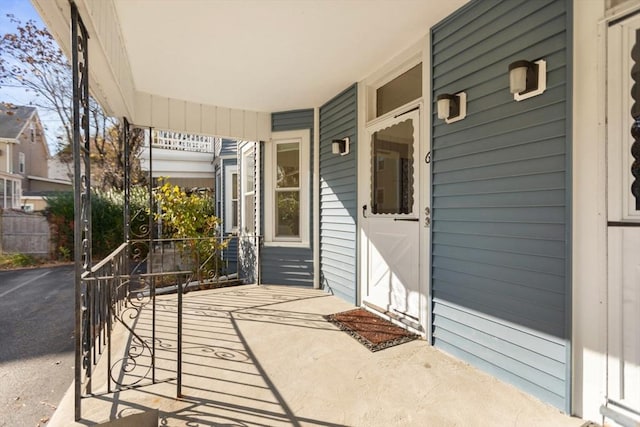 view of patio with covered porch