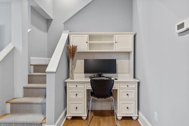 120 Norway St Unit 12, Boston, MA 02115 - office space with light wood-style flooring, baseboards, and built in study area