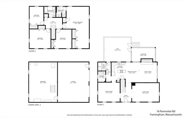 16 Parmenter Rd, Framingham, MA 01701 - view of property floor plan