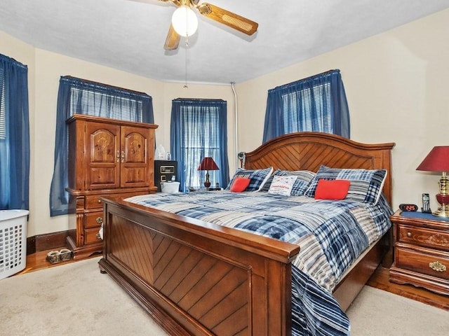 210-212 Brown St, Waltham, MA 02453 - bedroom with a ceiling fan and baseboards