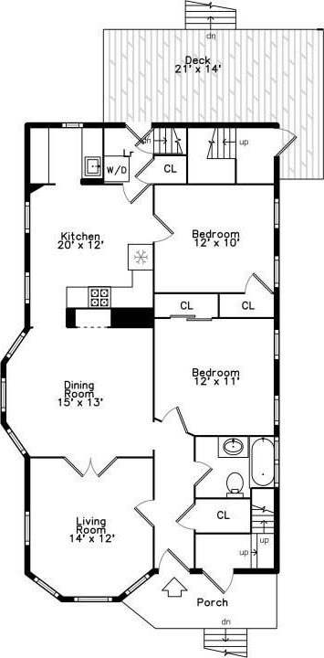 210-212 Brown St, Waltham, MA 02453 - view of home floor plan