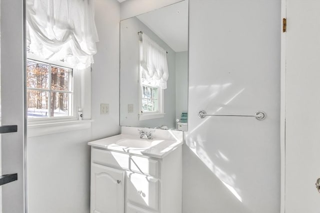 bathroom with vanity