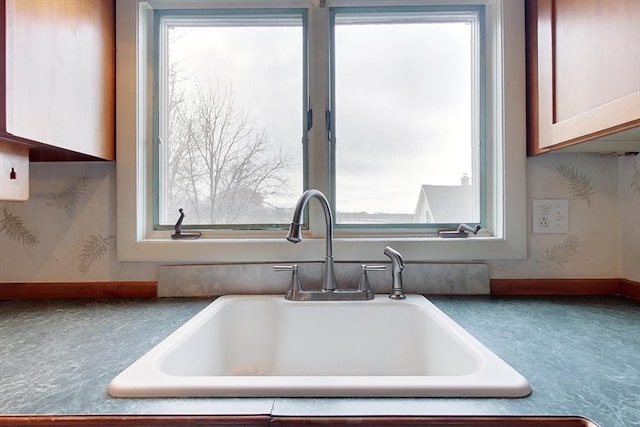 interior details featuring sink