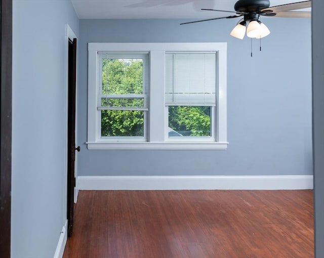 286 Fisher St, Walpole, MA 02081 - unfurnished room with wood finished floors and a ceiling fan