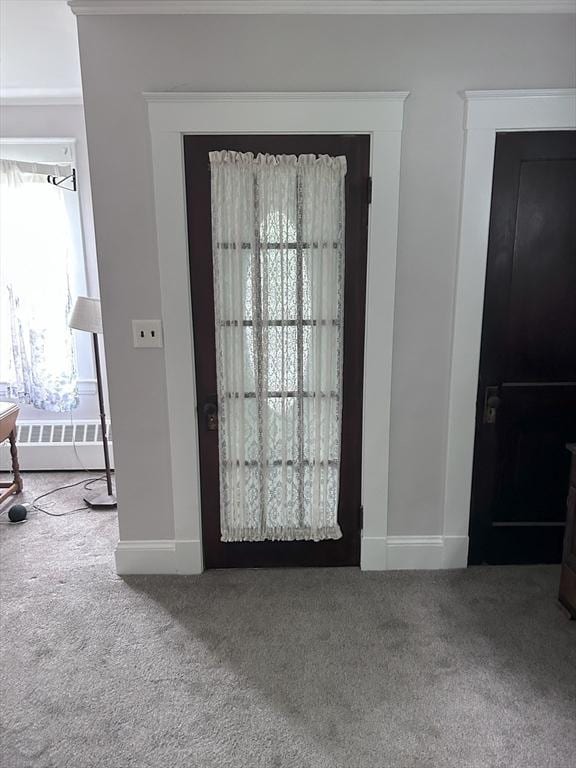 286 Fisher St, Walpole, MA 02081 - carpeted foyer featuring baseboards