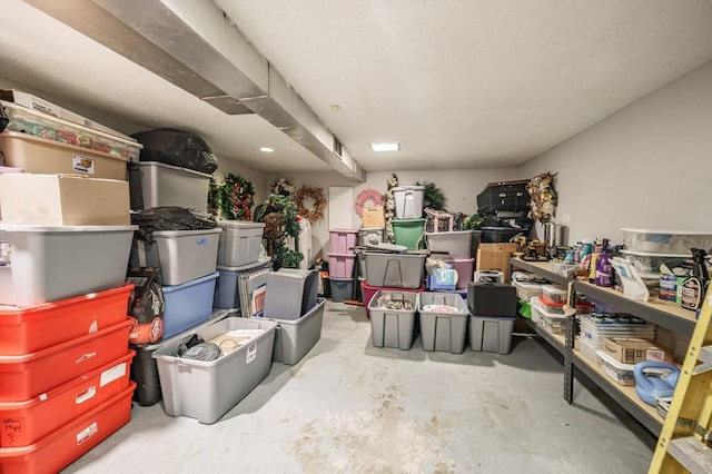 view of storage