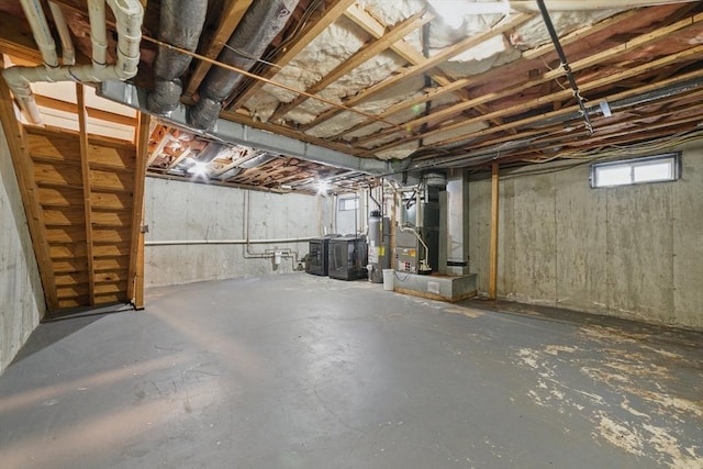 30 Balfour St, Boston, MA 02125 - below grade area with gas water heater and heating unit