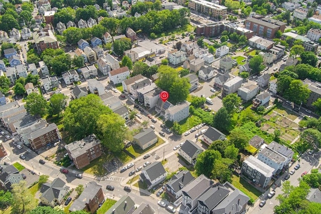 30 Balfour St, Boston, MA 02125 - aerial view of property and surrounding area featuring nearby suburban area