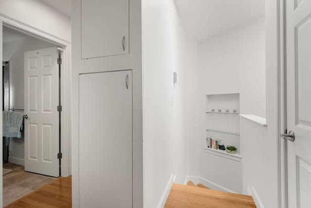 30 Edgerly Unit 4, Boston, MA 02115 - hallway with light wood-type flooring and baseboards
