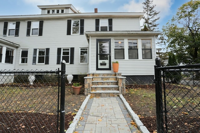 view of front of home