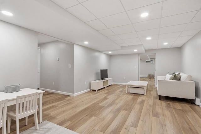 3 Misty Ln, Westford, MA 01886 - living room with light wood-style flooring, recessed lighting, and baseboards