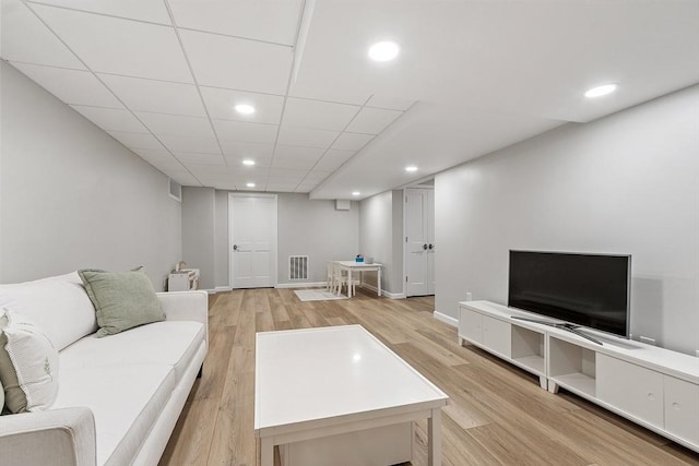 3 Misty Ln, Westford, MA 01886 - living area with light wood-style flooring, recessed lighting, and baseboards