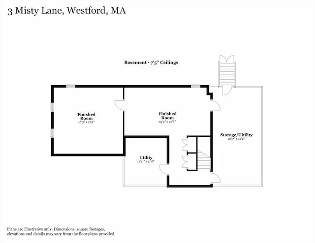 3 Misty Ln, Westford, MA 01886 - floor plan / room layout