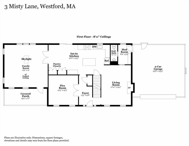 3 Misty Ln, Westford, MA 01886 - floor plan / room layout