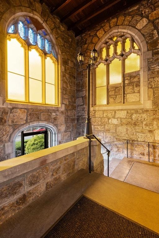 321 Harvard St Unit 302, Cambridge, MA 02139 - wine cellar featuring a wood ceiling with exposed beams