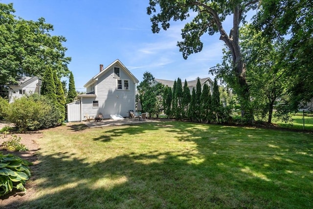 91 Freeman St, Newton, MA 02466 - view of yard featuring a patio area