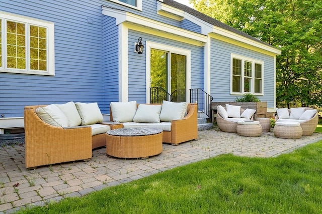 84 Bruce Rd, Concord, MA 01742 - view of patio with an outdoor living space