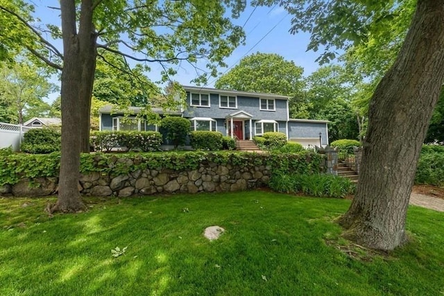 24 Flume Rd, Gloucester, MA 01930 - colonial-style house featuring a garage