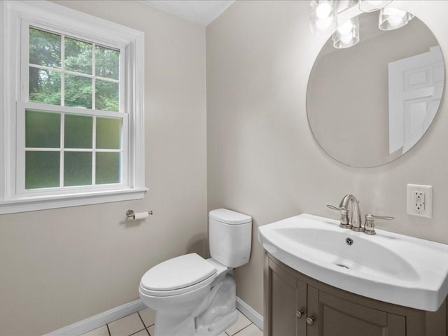 41 Nancy Dr, Ashland, MA 01721 - half bathroom featuring vanity and tile patterned flooring