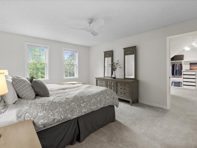 41 Nancy Dr, Ashland, MA 01721 - bedroom featuring carpet flooring, a ceiling fan, and a walk in closet
