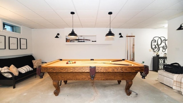 90 Braley Rd, Freetown, MA 02717 - rec room featuring concrete floors and billiards table