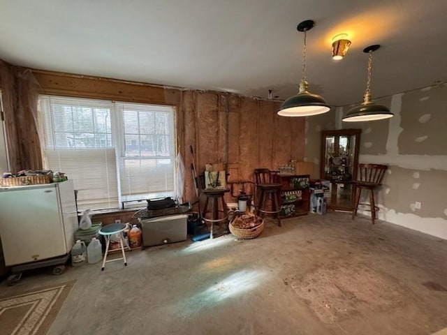 miscellaneous room with concrete floors