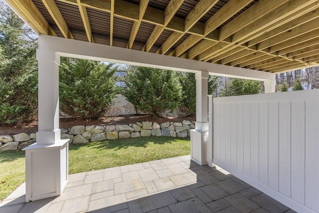 134 Court St Unit 2, Plymouth, MA 02360 - view of patio / terrace featuring fence