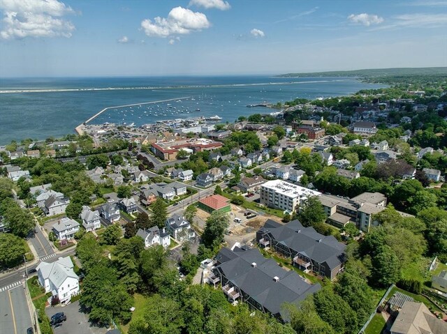 134 Court St Unit 2, Plymouth, MA 02360 - bird's eye view with a water view