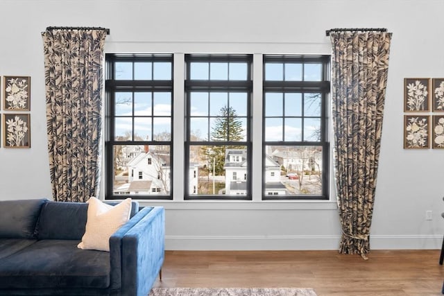 134 Court St Unit 2, Plymouth, MA 02360 - interior space with baseboards and wood finished floors