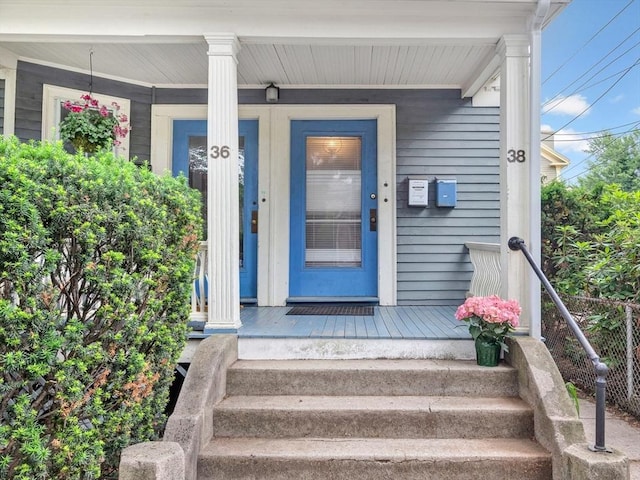 36-38 Rice St Unit 3, Cambridge, MA 02140 - view of exterior entry with covered porch