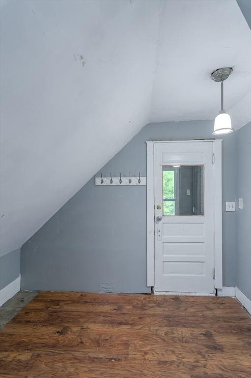 14 Sutton Ave, Oxford, MA 01540 - bonus room featuring lofted ceiling, baseboards, and wood finished floors