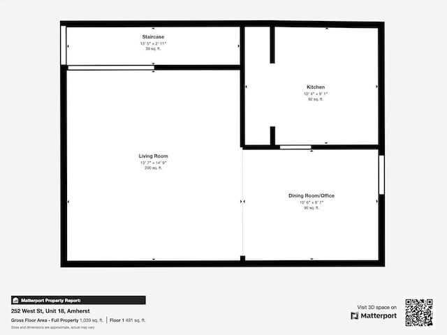 252 W St Unit 18, Amherst, MA 01002 - home floor plan