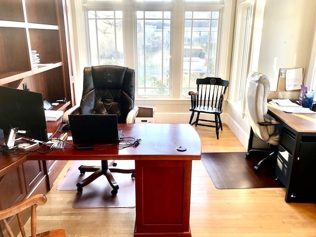 21 Circuit Ave, Scituate, MA 02066 - office area featuring wood finished floors